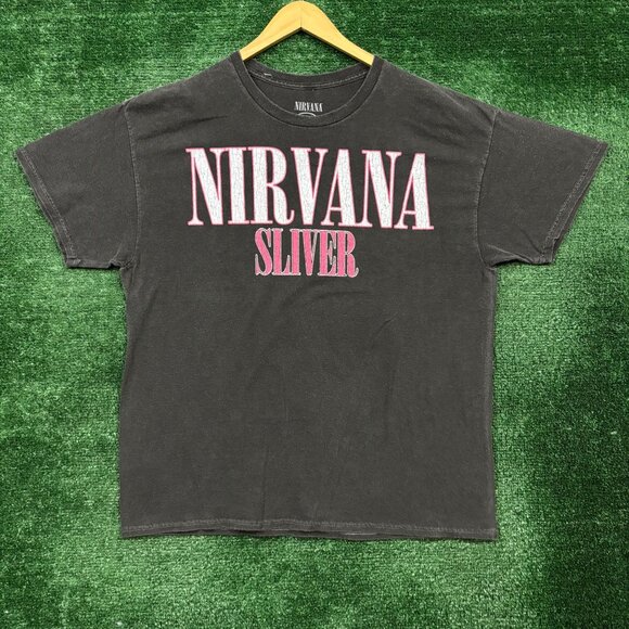 Nirvana Sliver Grunge Band Oversized T-Shirt Size Large - Picture 1 of 4